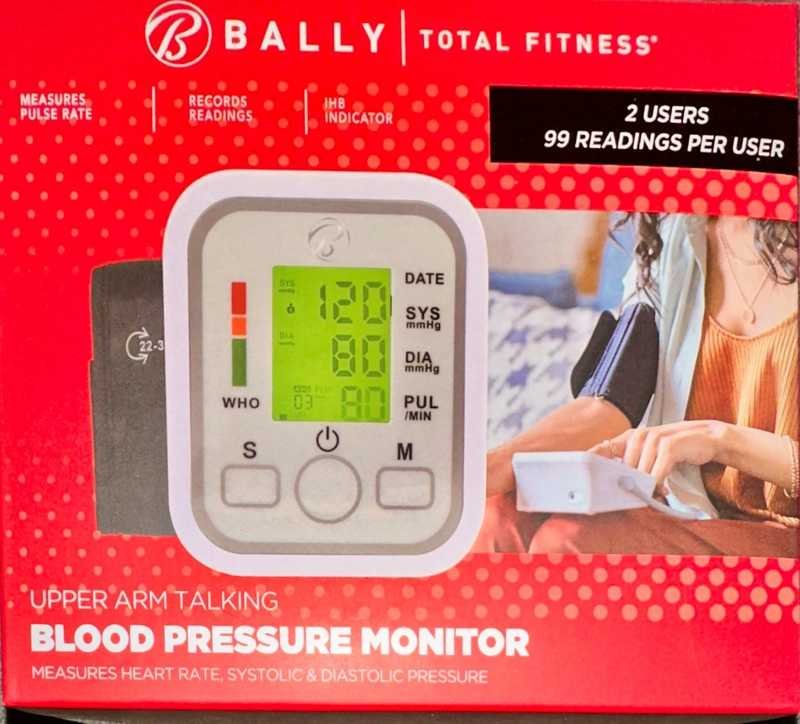 Bally Total Fitness Upper Arm Blood Pressure Monitor